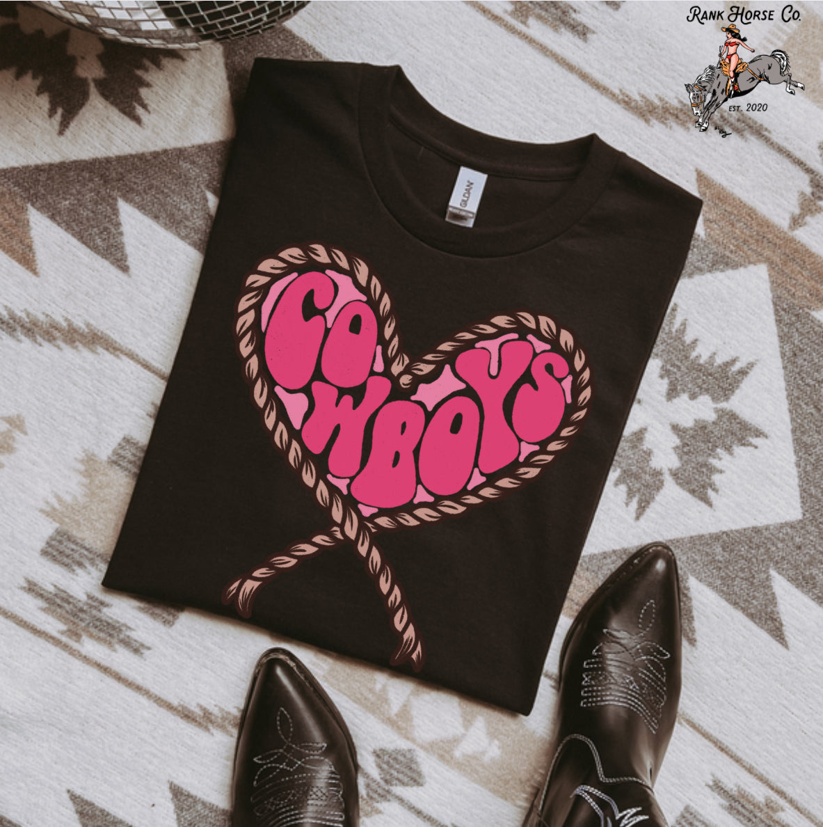 Rope Heart Cowboys Tee