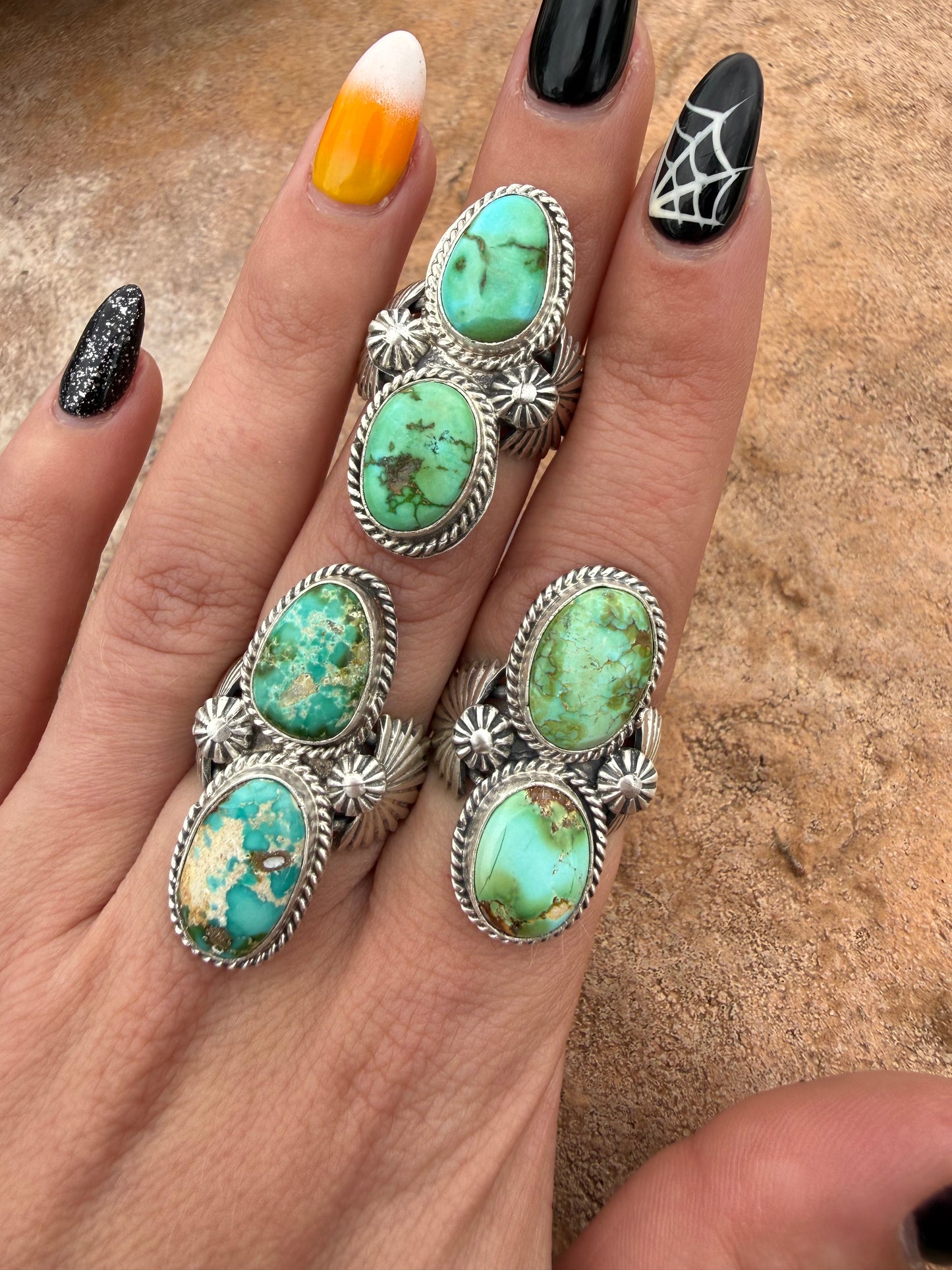 Double Sonoran Gold Rings