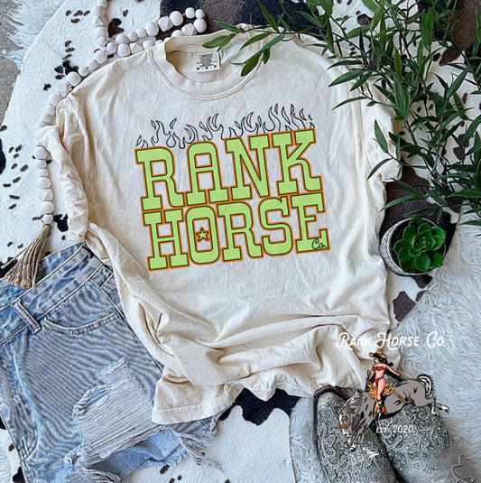 Rank Horse Co Flames Tee