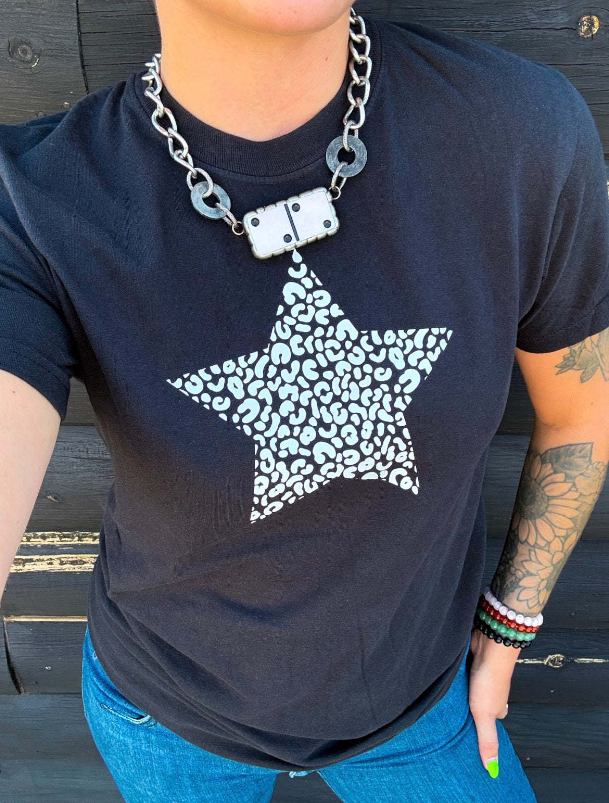 Leopard Star Tee • PREORDER