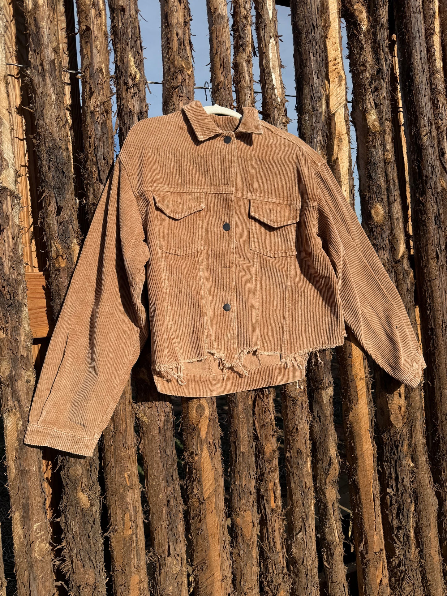 Teddy Bear Frayed Jacket