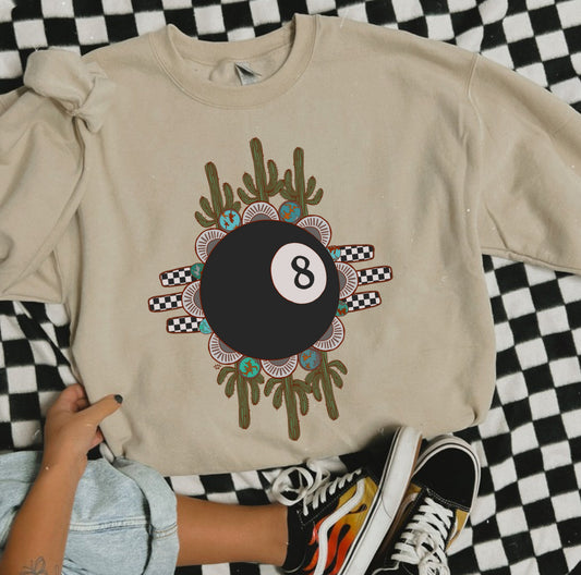 8 Ball Zia Crewneck