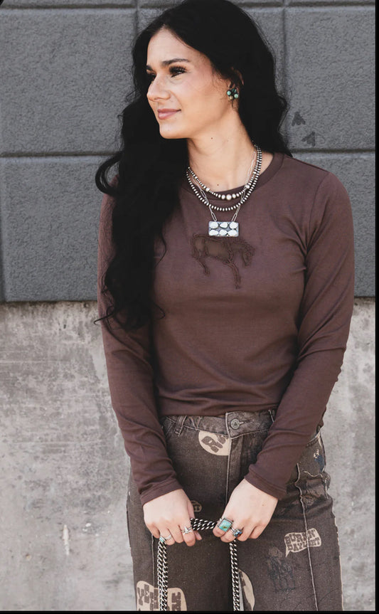 Buck Out Long Sleeve Top