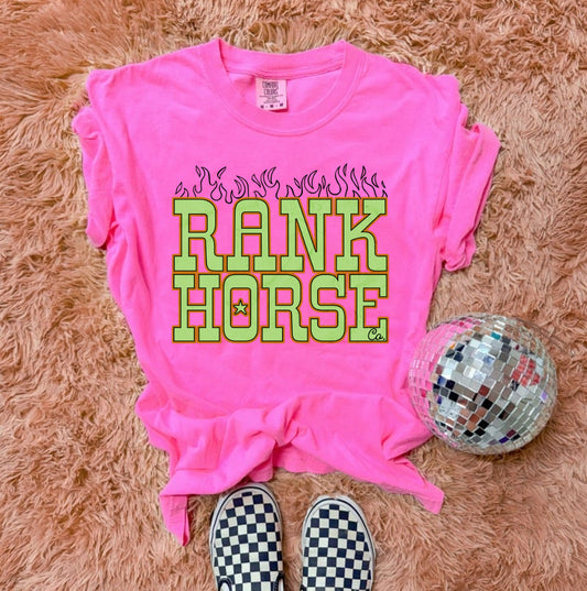 Rank Horse Co Flames Tee